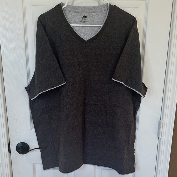 Lee Other - Lee Charcoal V-Neck Tee
